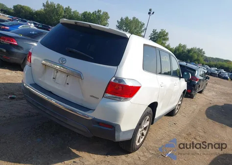 2012 Toyota Highlander Se из США, поврежденный, VIN 5TDBK3EH0CS123558